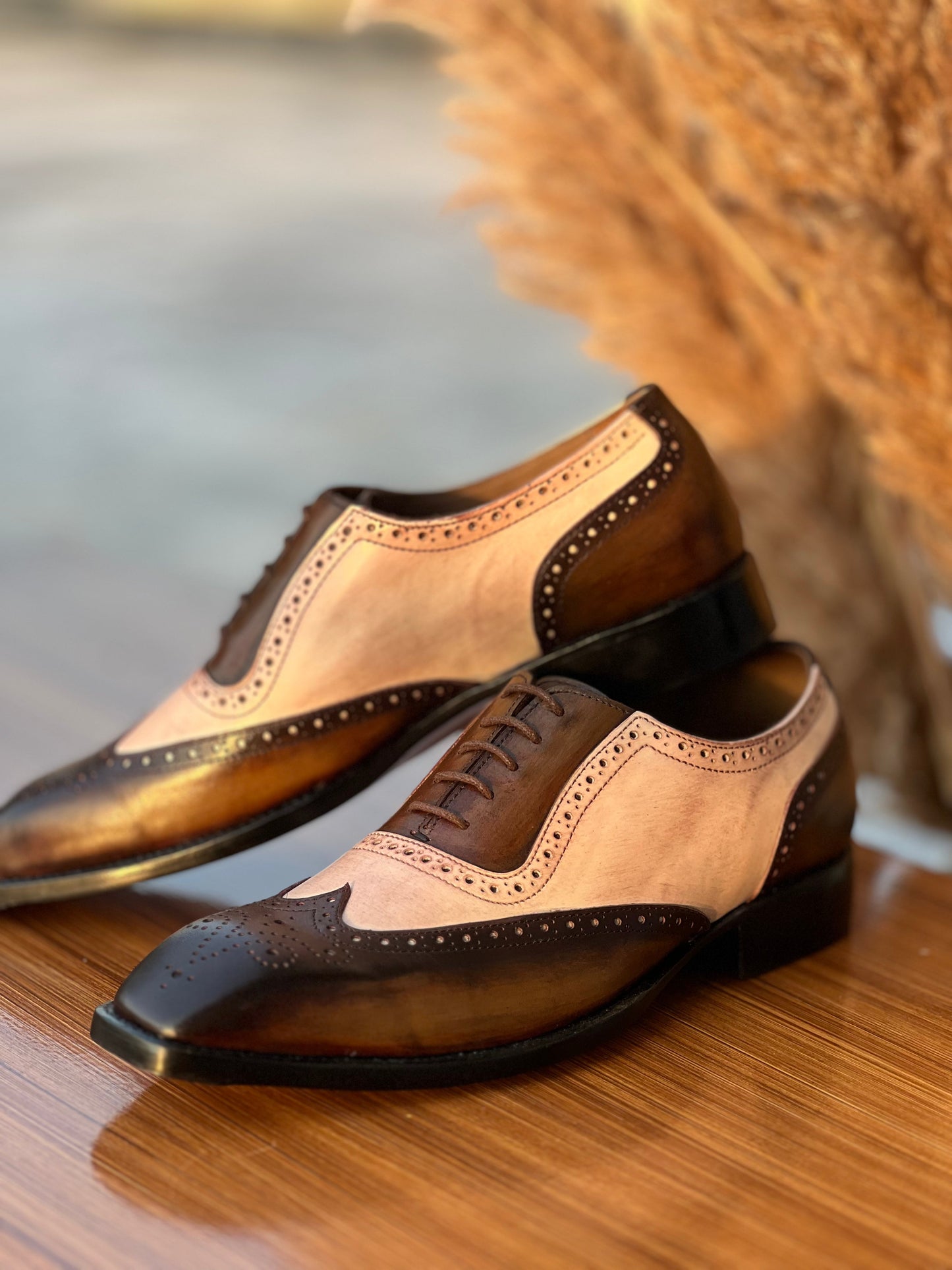 Oxford Shoes Wingtip Spectators Patina