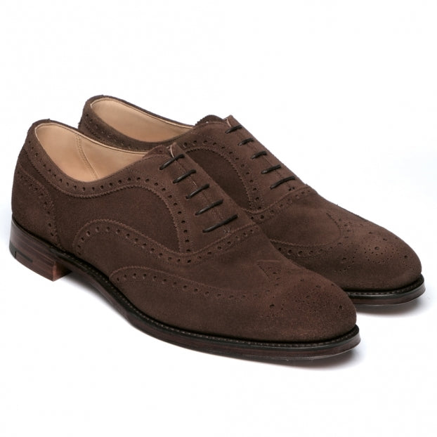 Oxford Brogue in Plough Suede