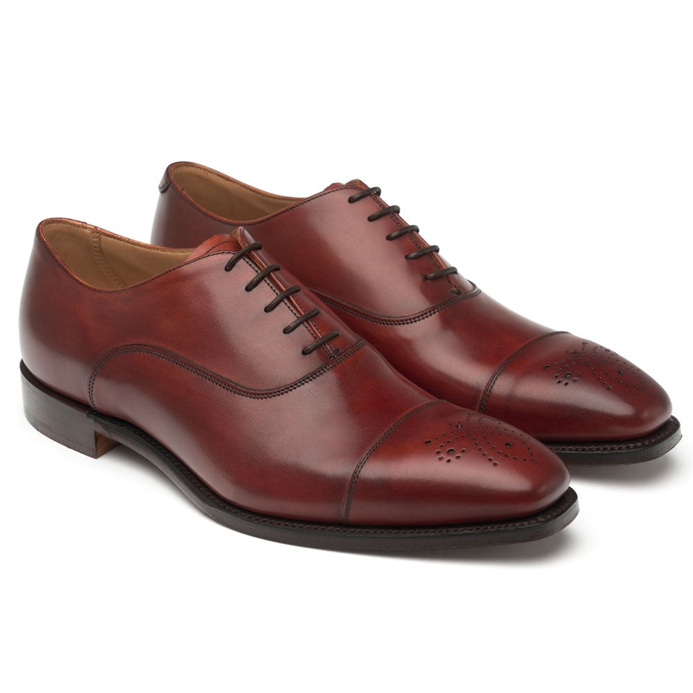 Oxford in Dark Leaf Calf Leather