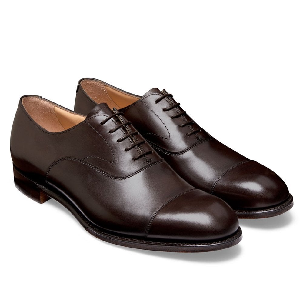 Capped Oxford in Mocha Calf Leather