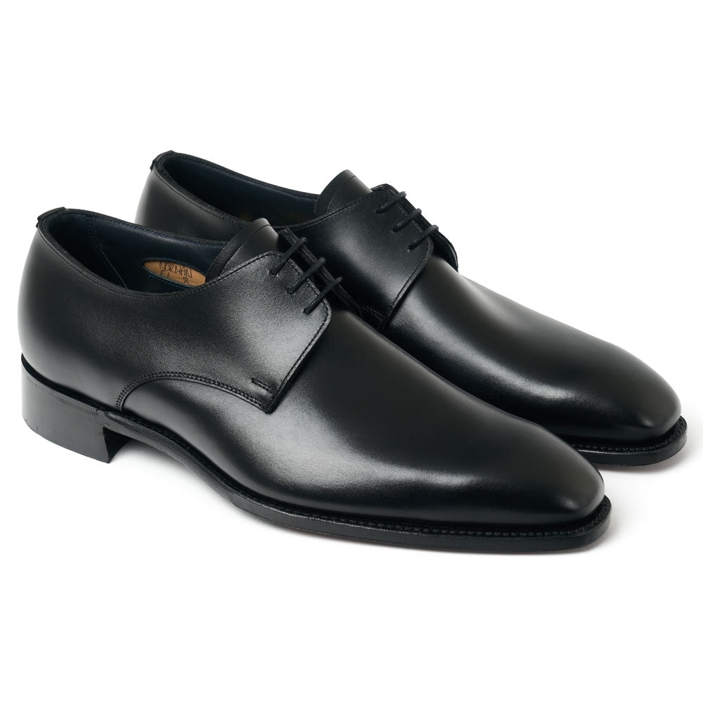 Derby in Black Calf Leather