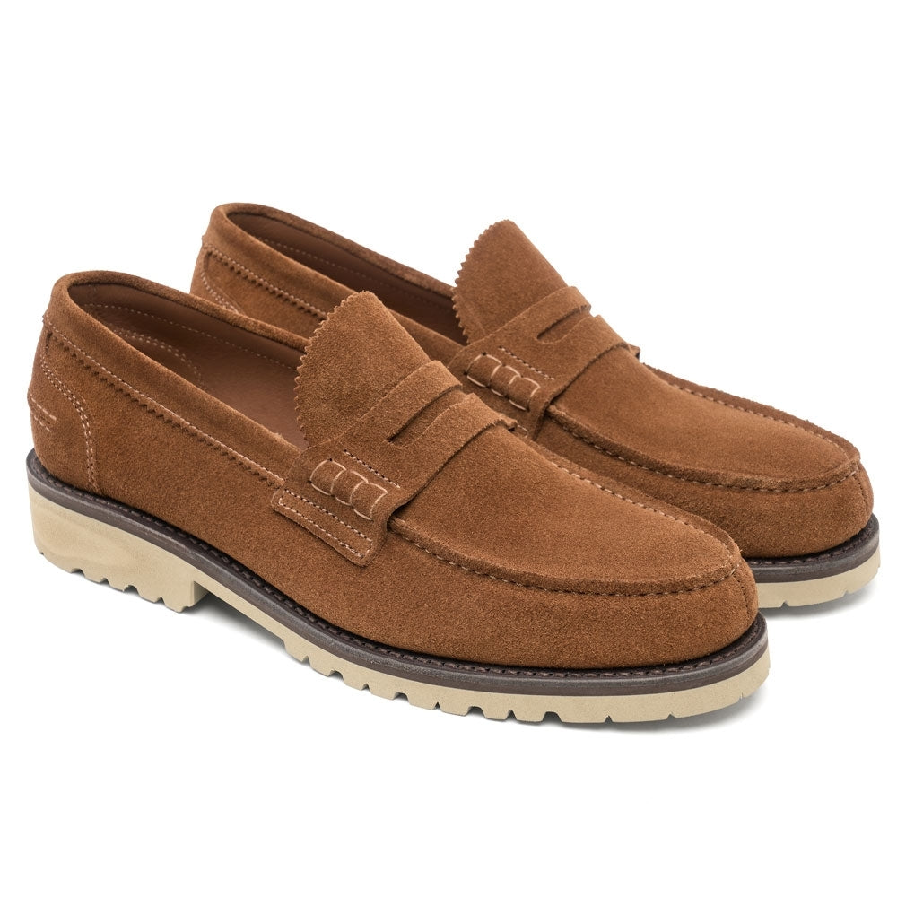 Penny Loafer in Sandal Suede