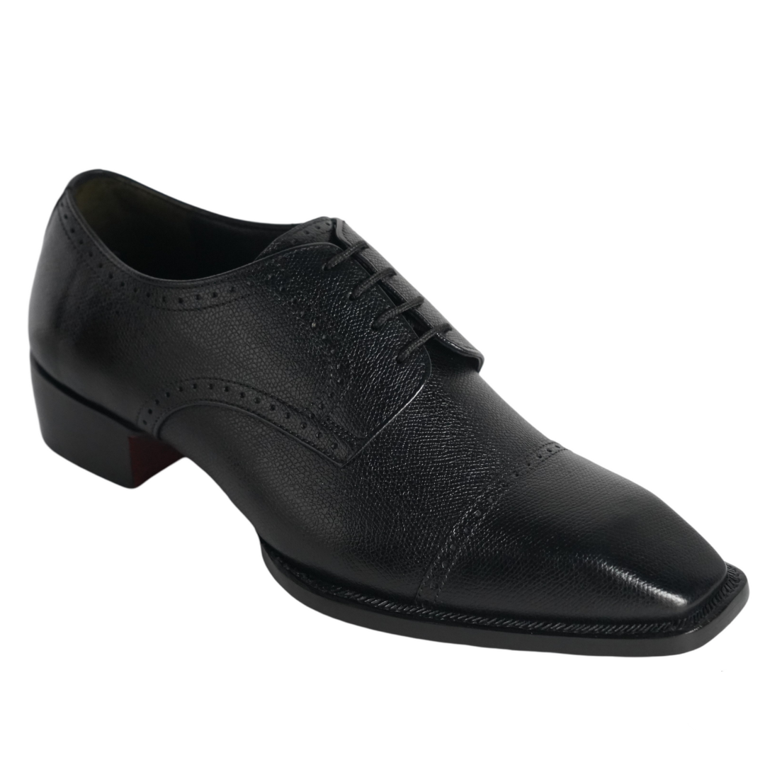 Derby Black | Pebble Grain Leather