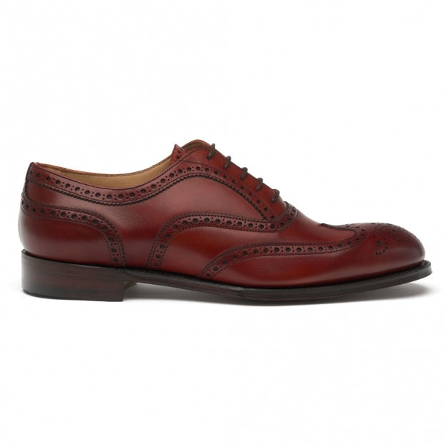 Oxford Brogue in Dark Leaf Calf Leather