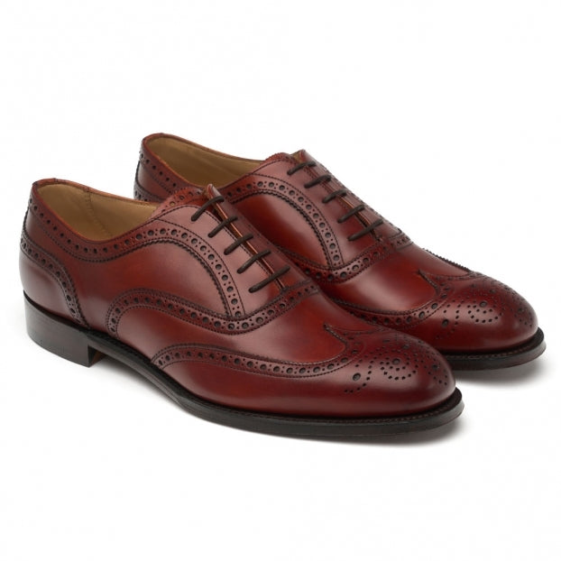 Oxford Brogue in Dark Leaf Calf Leather