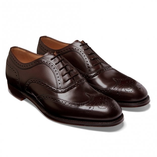 Oxford Brogue in Mocha Calf Leather