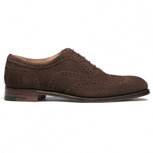 Oxford Brogue in Plough Suede