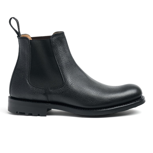 Chelsea Boot in Black Grain Leather