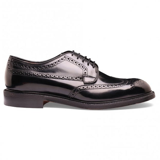 Derby Brogue in Black Bookbinder Leather