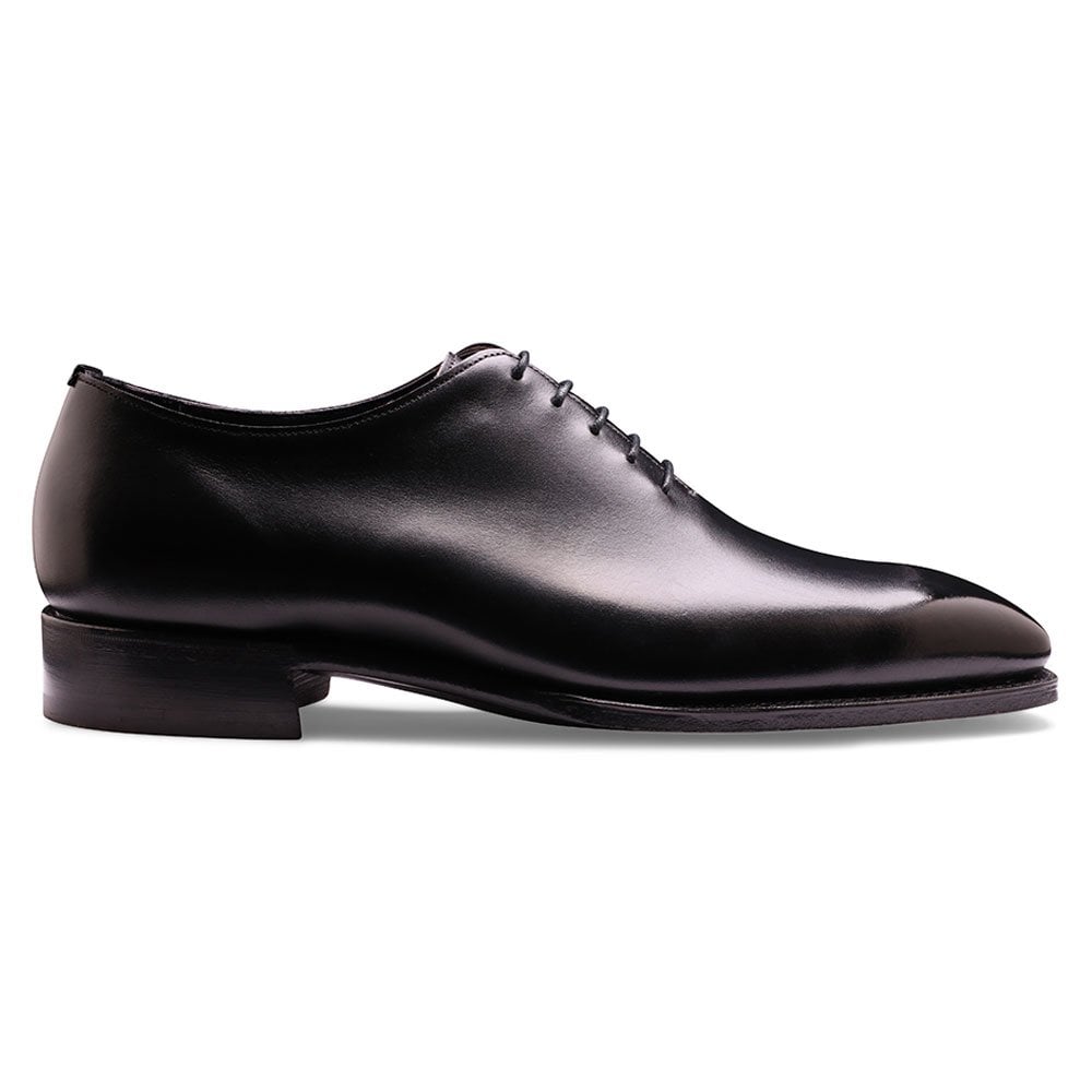 Wholecut Oxford in Black Calf Leather