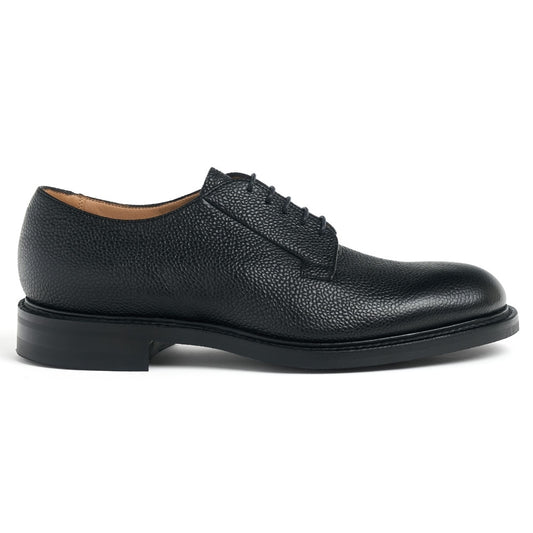 Derby in Black Grain Leather