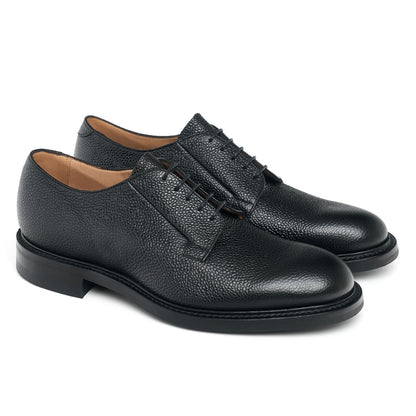 Derby in Black Grain Leather