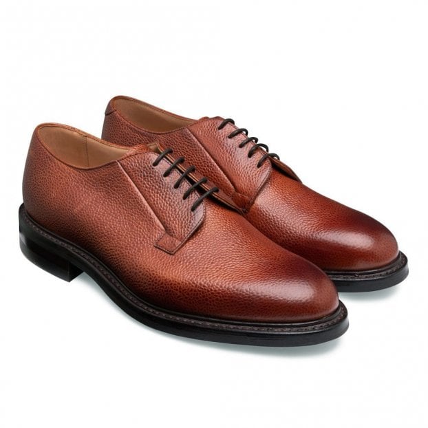 Derby in Mahogany Grain Leather