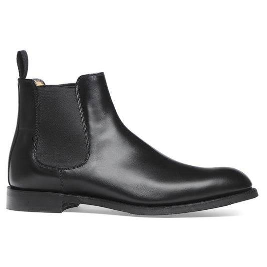 Chelsea Boot in Black Calf Leather