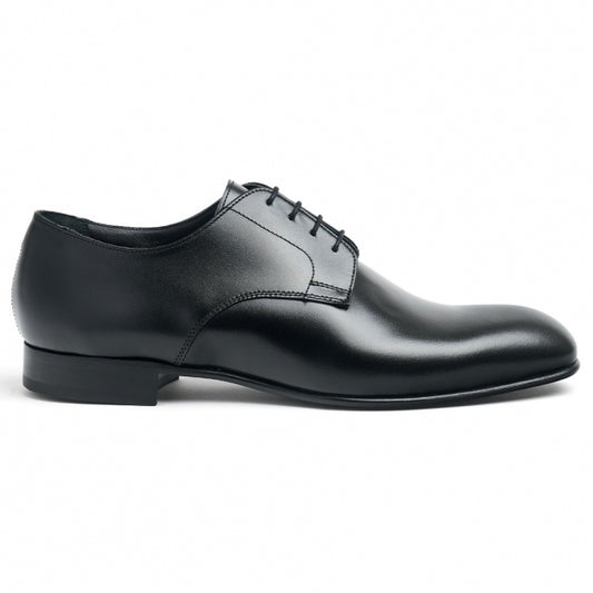 Derby in Black Calf Leather