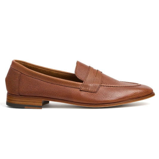 Penny Loafer in Tan Grain