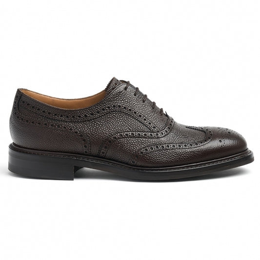 Wingcap Oxford Brogue in Walnut Grain Leather