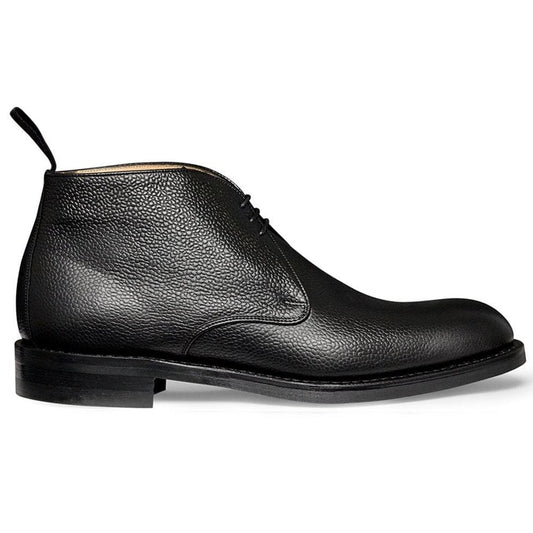 Chukka Boot in Black Grain Leather